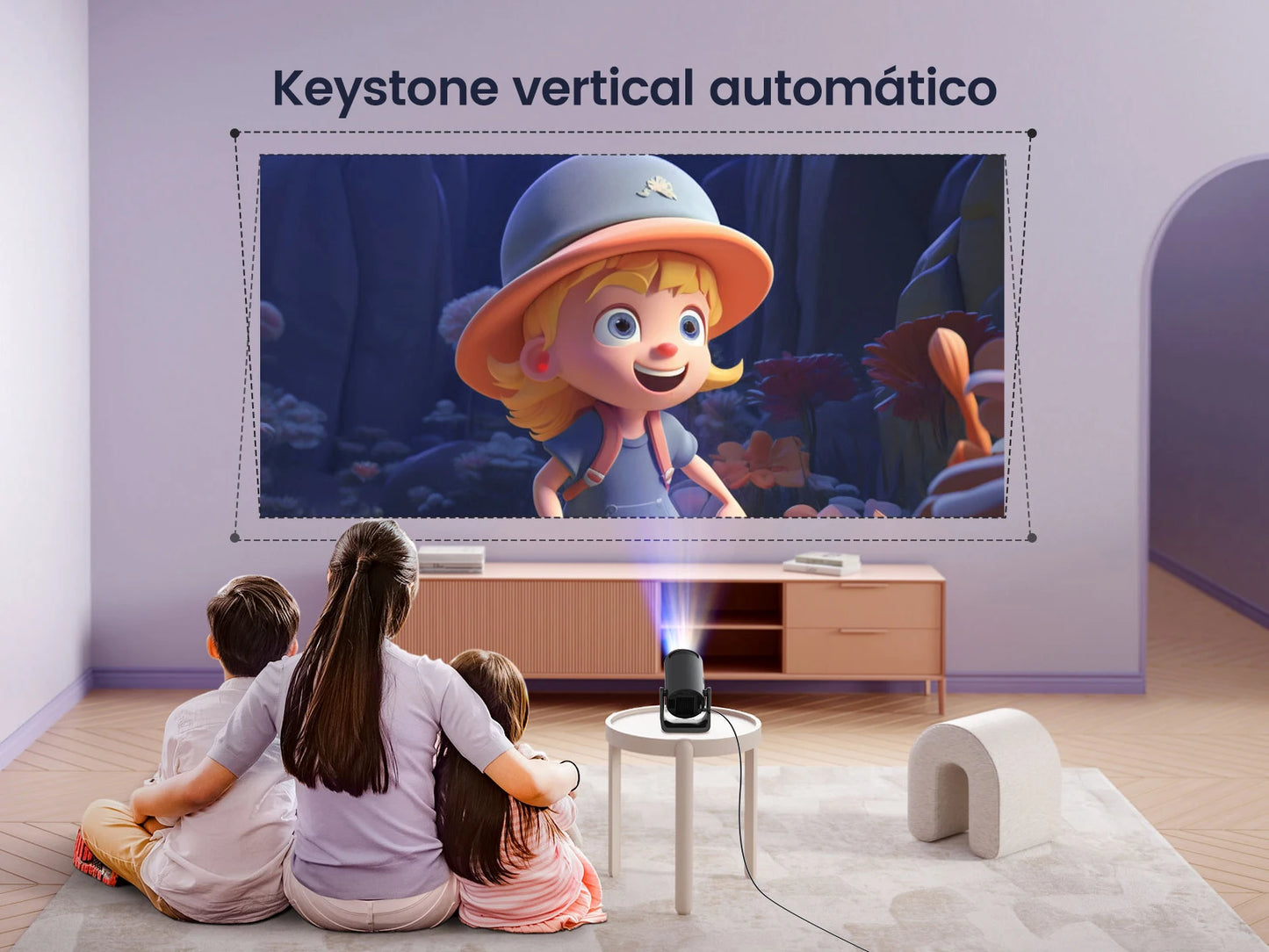 Projetor Inteligente Kovara Wimius L1 – 1080p, 300 ANSI, Android 11, Wi‑Fi, Bluetooth